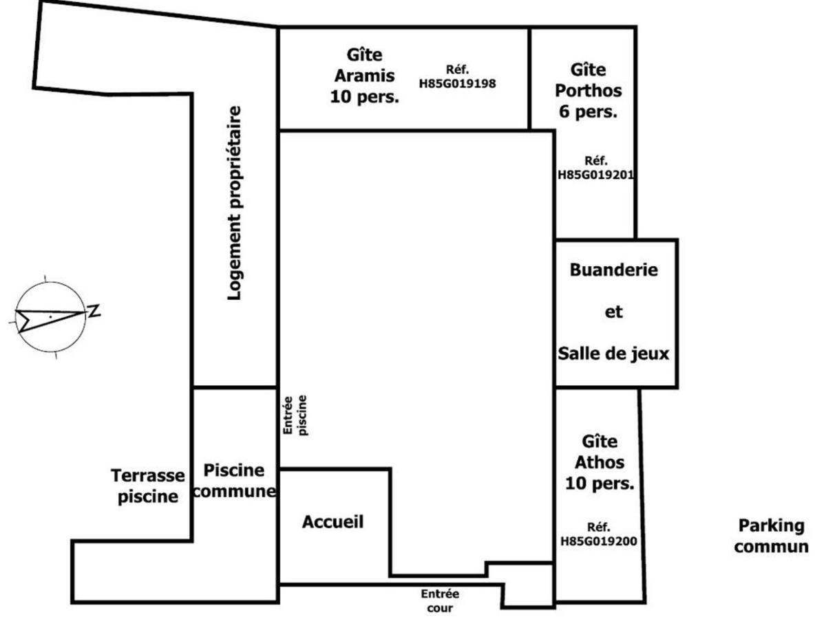 Gite 18Eme Renove Avec Piscine Couverte, Terrasse, Loisirs Et Wifi - 6 Pers. - Fr-1-426-432 Les Herbiers Dış mekan fotoğraf